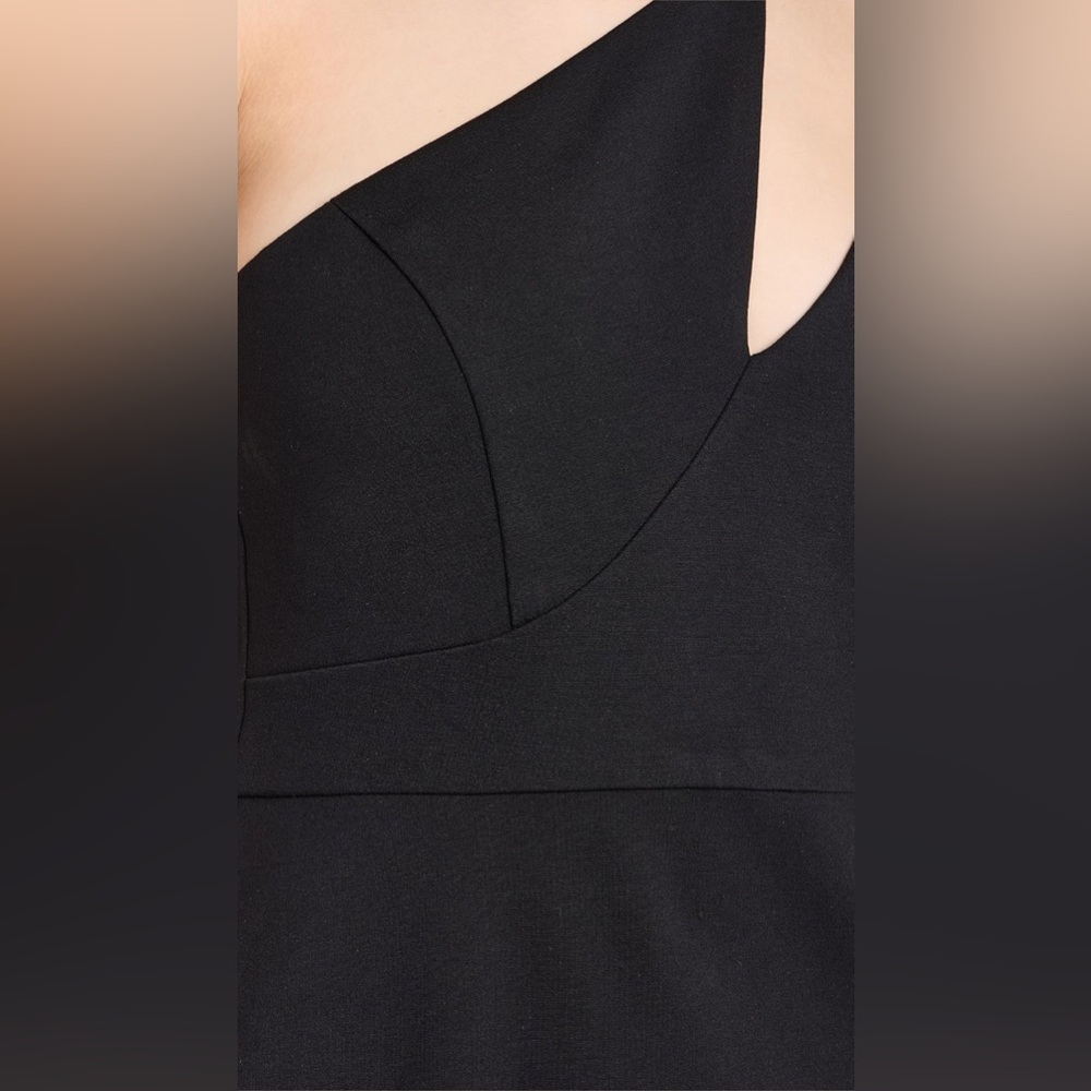 Chloe Kristyn Nicole Black One Shoulder Dress NWT Size large MSRP $328 - Picture 6 of 16